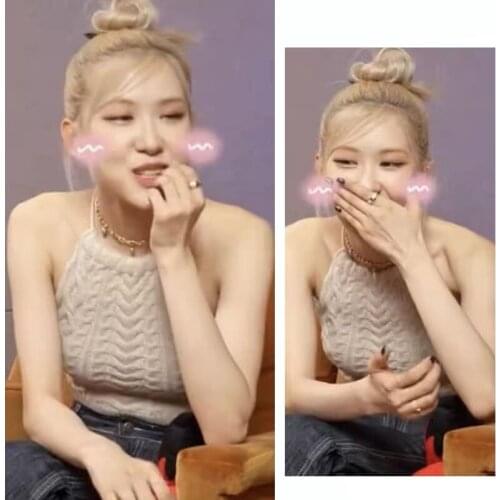 Kpop Korean Celebrity ROSE Nightclub Sexy Tanks Backless Slim Crop Vest Harajuku Women Summer New Strapless Knitted Camis Tops