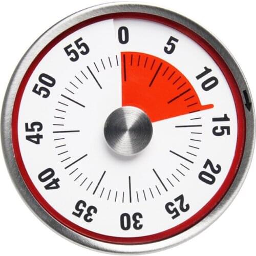 Kitchen Timer Magnetic Mechanical Cooking Alarm Counter Clock Steel Manual Countdown Baking Reminder LBShipping
