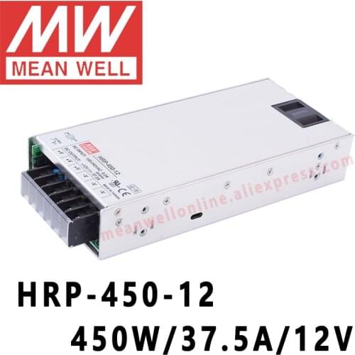 Mean Well HRP-450-12 meanwell 12V/37.5A/450W DC Single Output with PFC Function Switching Power Supply online store