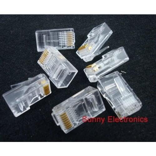 Free shipping 1000 RJ45 RJ-45 CAT5 Modular Plug Network Connector 1000pcs/lot