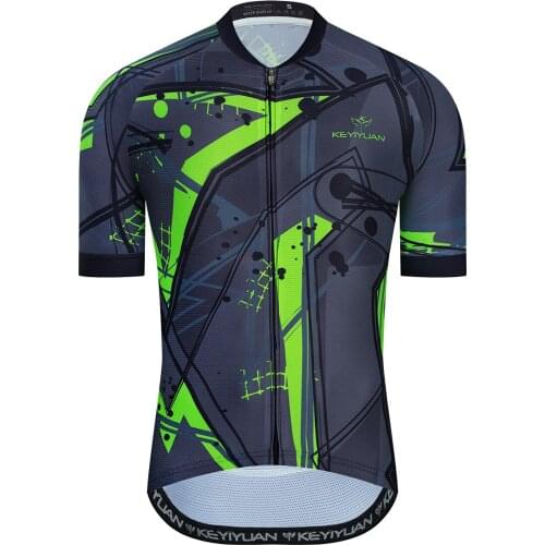 KEYIYUAN 2021 New Men Summer Cycling Jersey Quick Drying Short Sleeve Maglie Abbigliamento Ciclismo Camisetas Moletom