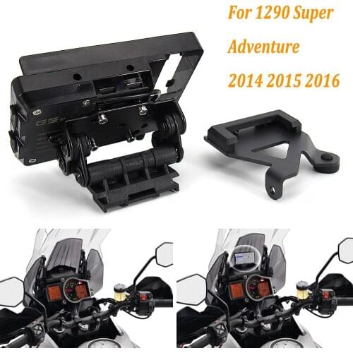 NEW For 1290 Super Adventure 2014 2015 2016 Motorcycle GPS Smart Phone Wireless Charging Navigation Mount Mounting Bracket