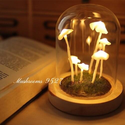 Hand Made Original Personalized Retro Mushroom Night Light DIY Material Packaging Decoration Christmas Birthday Gift