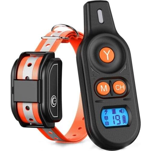 Dog Shock Remote Training Collar Rechargeable Remote Control Waterproof IP67 300g34e