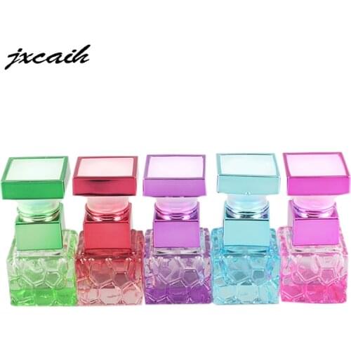 Wholesale 50pcs Water Cube Transparent Glass Cosmetic Perfume Spray Bottle BLPP-47