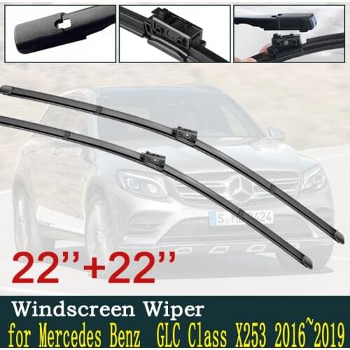 For Mercedes Benz GLC Class X253 C253 Car Wiper Blades Windscreen Wipers Car Accessories 200 250 300 220d 250d 43 63 AMG 4Matic