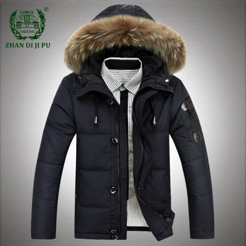 Thick Warm White Duck Down Parkas Men Winter High Quality Hooded Jackets Male Thicken Duck Down Windbreaker Coats Mens Overcoat