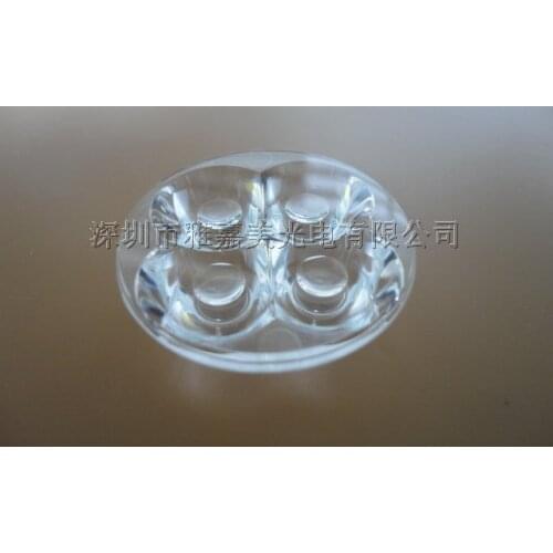 High-power LED lens diameter 35.6MM mirror 4 in 1Lens, LED Piece lens