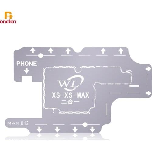 WL Middle CPU BGA Reballing Stencil For iphoneX XS XSMAX 11 11PRO 11PROMAX Layer CPU Planting Solder Wedding Net