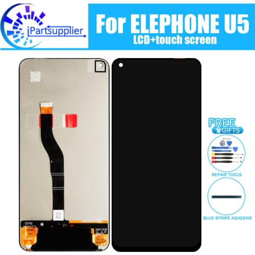 Elephone U5 LCD Display+Touch Screen 100% Original LCD Digitizer Glass Panel Replacement For Elephone U5+tools+adhesive