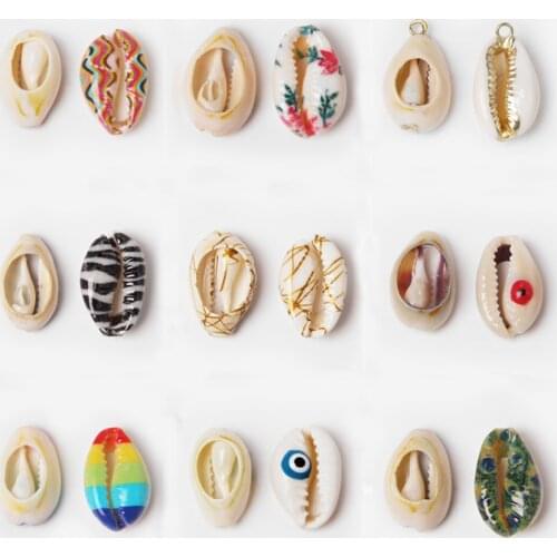 10pcs 12-18MM Natural shell beads connector charm pendant for jewelry making finding earring neckalce bracelet Accessories Diy