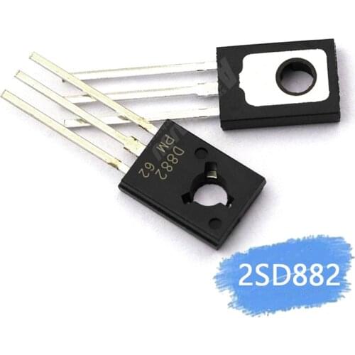 100PCS 2SD882 TO-126 D882 TO126 IC new and original