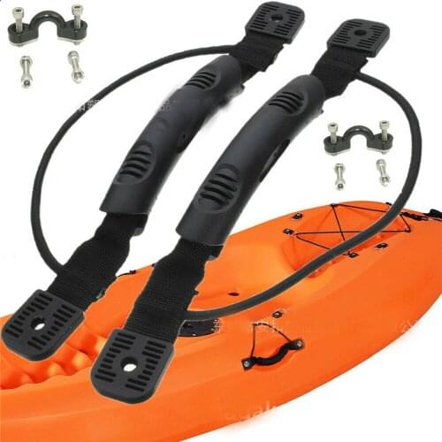 2 Side Mount Carry Handles W/paddle Park Bungee Hardware and J Hooks for Kayak
