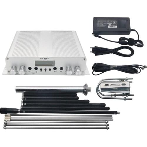20W FM Transmitter Stereo PLL Broadcast Radio Station +Range Max Antenna+Power