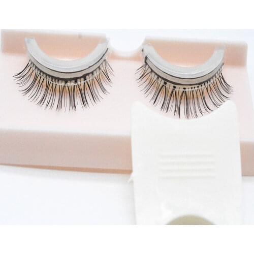 1 Pair False Eyelashes Self-adhesive False Eyelashes Hand-made Eyelash Eye Makeup Tool