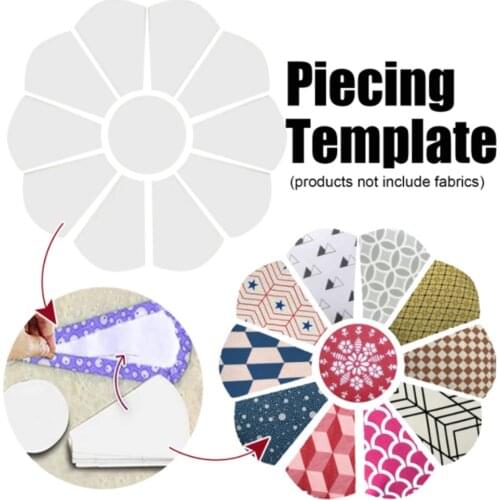 40Pcs Handmade DIY Patchwork Tool Flower Paper Quilting Templates Patchwork Template Paper Plate Paper Mold For Sewing Quilting