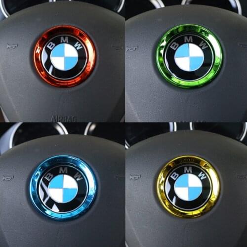 Car Steering Wheel Trim Circle Sequins Cover Sticker For BMW E61 E90 E82 E70 E71 E87 E88 E89 X5 X6 For 1 3 5 6 Series M3 M4 M5