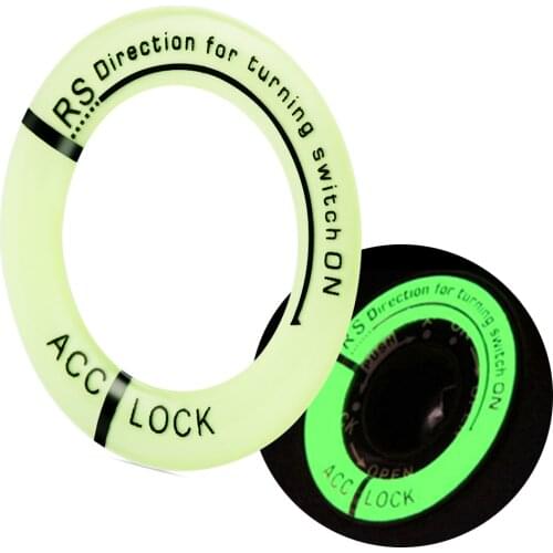 Car Motorcycle Gel Glow Key Ring Sticker Luminous For Daewoo Winstorm Nubira Sens Tosca Matiz Nexia