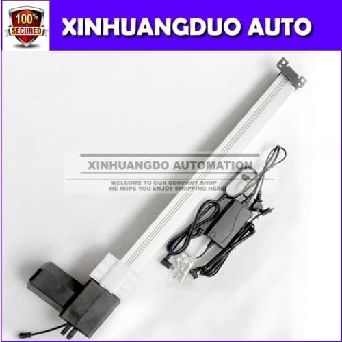24 inch 600mm stroke DC 12V/24V 20mm/s Heavy Duty Push 150Kg , Motorized Tv Lift Linear Actuator with Wired handle control