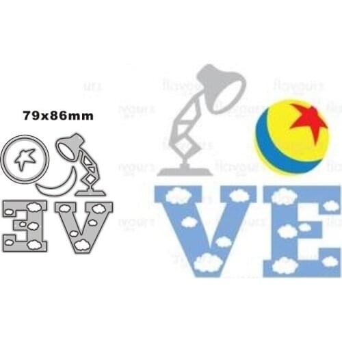 LOVE New Metal Cutting Dies for DIY Scrapbooking Album Decorative Embossing Handmade Paper Cards Gift