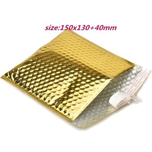 13*15cm+4cm Small Gold red mailing bags, Sliver Aluminum bubble shipping bag, padded envelopes bubble mailer bag