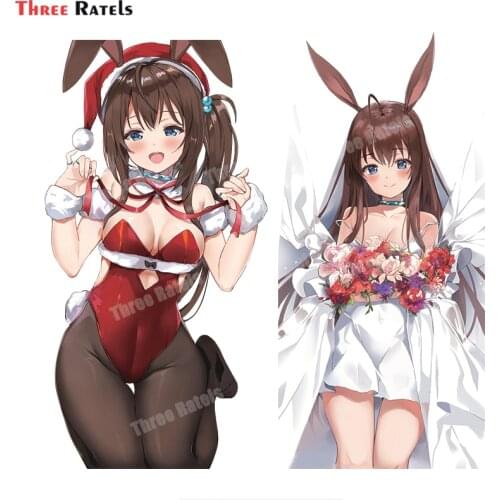 Three Ratels B115 Amiya Arknights Waifu Sexy Bunny Sweet Girl Anime Motorcycle Car Body Sticker for Mercedes Benz Accessories