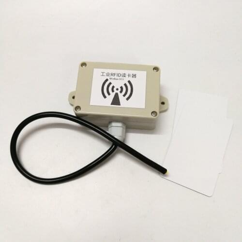 New RF industrial IC card reader wireless card reader contactless reader RF modbus protocol 485