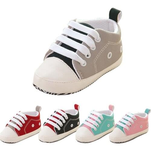 Baby Shoes Canvas Classic Newborn Baby Boys Shoes Girls First Walkers Shoes Infant Toddler Soft Sole Anti-slip Baby Shoes