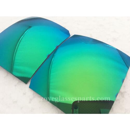 Polarized Lenses For Sunglasses TAC Polarized Lenses Revo Green Color UV400 Lenses 55*65mm 4 Base