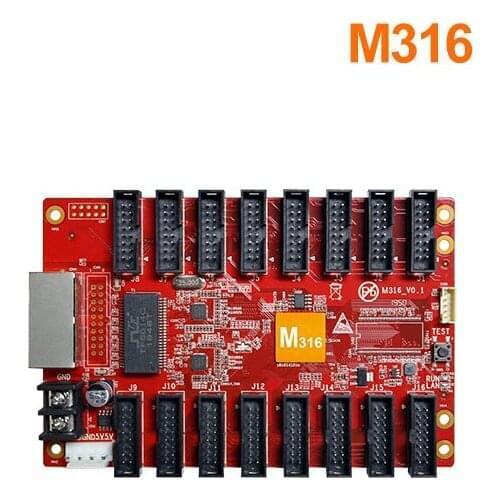 AMS-M316 led receiver with 16 HUB75E ports like nova mrv366 receiving card for led outdoor video display boards