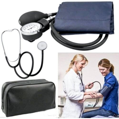 Pro Manual Blood Pressure Monitor With Stethoscope Aneroid Sphygmomano Meter Arm Blood Pressure Meter Kit For Home Health Care