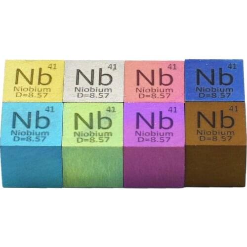 Rainbow Niobium Cubic Metal Niobium Periodic Phenotype Cube Purity Specification
