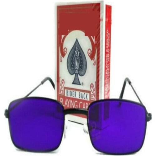 Reader Sunglasses Special Mark + Deck Marked Cards Red Bycicle Cards Magic Props For Professional Magicians Prediction