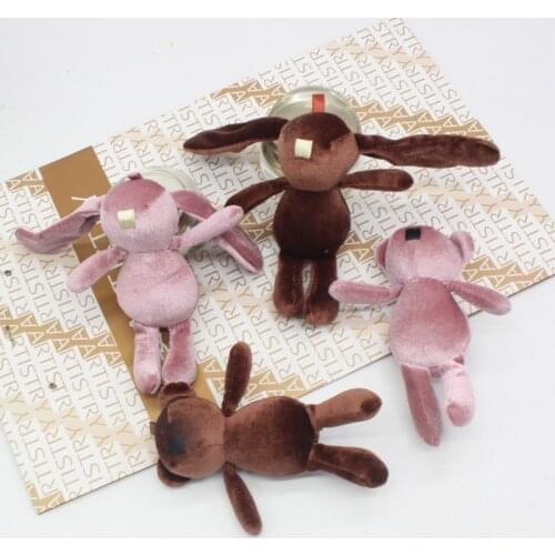 Cute Wishing Rabbit Keychain Animal Doll Cartoon Plush Toy Rabbit Keychain For Children Baby Toy Birthday Christmas Gift