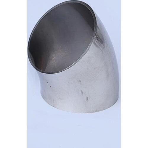 133mm 5.24 Inch Pipe OD SUS 304 Stainless Steel Sanitary Butt Welding 45 Degree Elbow Fitting Home Brew Beer