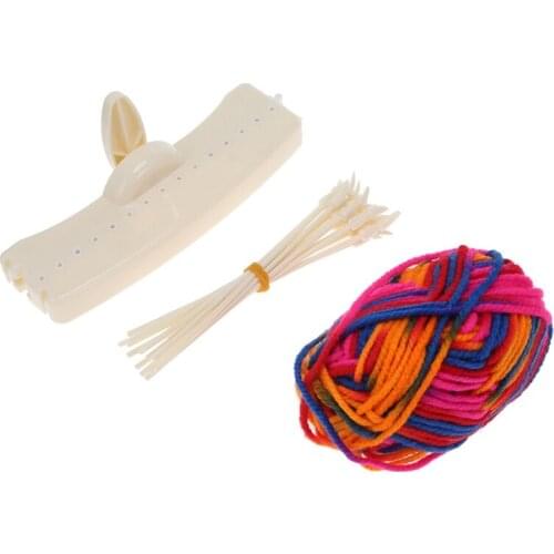 Scarf Knitting Machine Manual Scarves Weaving Loom Needles DIY Craft Wool Yarn Woven Knit Sewing Tool Children Educational Toys