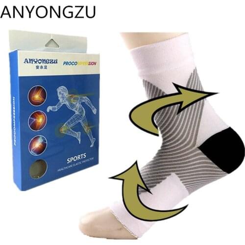 High Elastic Outdoor Sports Ankle Protector Compression Socks Prevent Joint Sprain Stitching Professional Open-toed Leg Warmers