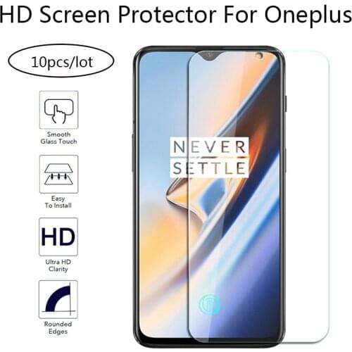 10Pcs 9H 2.5D Protective Explotion-proof Screen Protector Tempered Glass For Oneplus 7/7T/6/6T/5/5T/3/3T Film