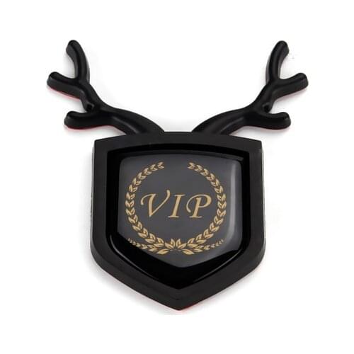 1Pcs Gold 3D VIP Luxury Car Trunk Rear Fender Emblem Badge Decal Stickers JDM JP