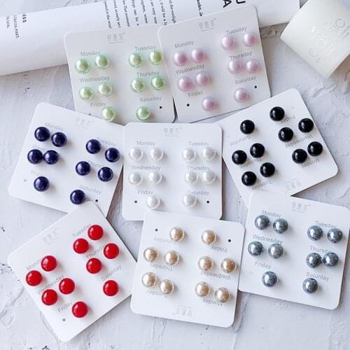 10pcs Korean Fashion Pearl Brooch Pin Colourful Hijab Pins Shirt Cardigan Shawl Collar Brooches for Women Accessories