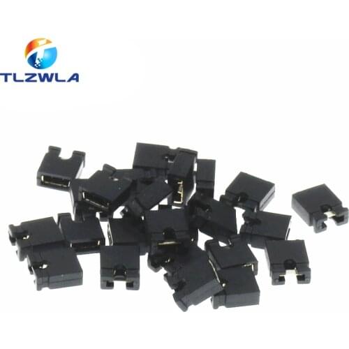 100pcs Pin Header Jumper blocks Connector 2.54 mm for 3 1/2 Hard Disk Drive CD/DVD Drive Motherboard and/or Expansion Card G25