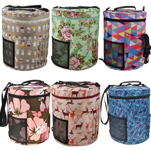 KOKNIT 11 Styles DIY Needlework Storage Organizer Bag Women Travel Tote Bag Yarn Case For Crochet Hook Knitting Needle Yarn Bag