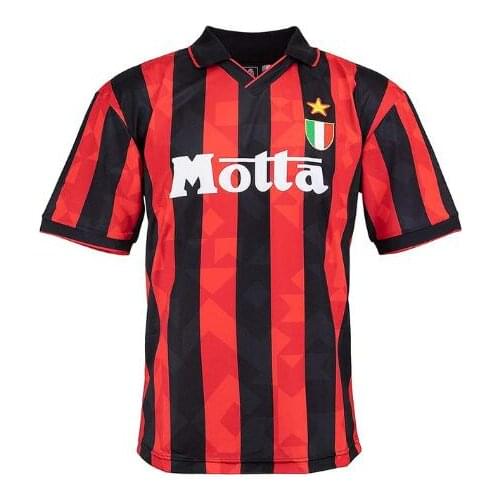1993 94 Retro Desailly Maldini Baresi Papin Massaro luigi albertine Donadoni camicie classiche maglia Vintage