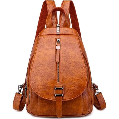 2021 Travel Shoulder Bag School Backpacks For Teenage Girls Sac A Dos Women Leather Backpacks High Quality Ladies Bagpack New