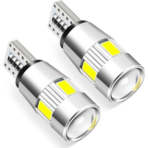 2X W5W LED T10 Car LED Bulbs Canbus Car Reading Lamps for Honda Civic Accord Fit Peugeot 307 206 407 308 Citroen C4 C5