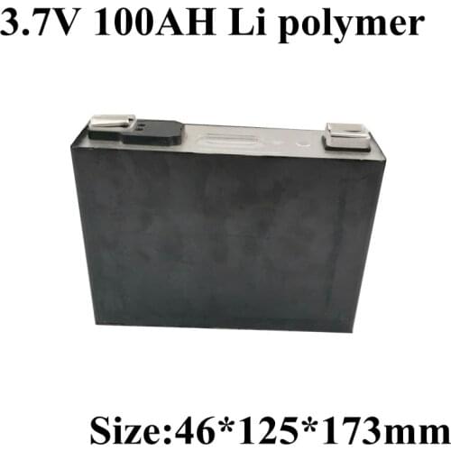 3pcs High quality 3.7v 100Ah lipo accu lithium for electric vehicles power supply system solar energy 12v 100ah lithium battery