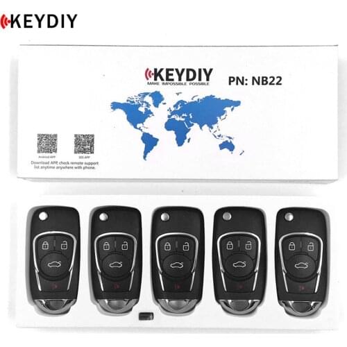 5pcs/lot KEYDIY Original NB22-3/4 Universal Multi-functional Remote Control for KD900/KD-X2 Key Programmer