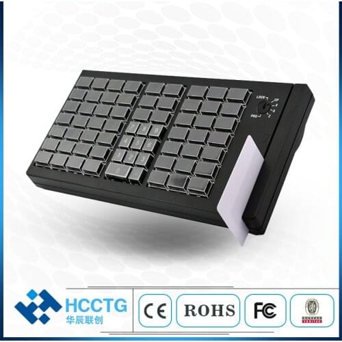 66 Keys Mini POS Programmable Keyboard all in one pos terminal MSR--KB66M