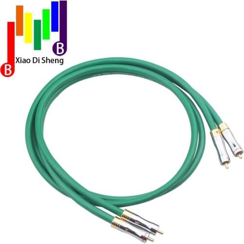HI-End 2328 Audio Cable Male to Male HIFI RCA Cable 6N OFC RCA Audio Cable gold plated plugs RCA to RCA extension cord