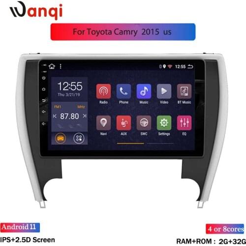 10.1" Android 8.1 Car Multimedia Player Stereo Radio GPS Navigation for Toyota CAMRY 2015 2016 US Version Head Unit 2.5D+IPS